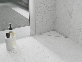 Mexen Flat, rohový sprchový žľab 20 x 20 cm, biela, 1210320