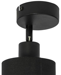 Stropné svietidlo čierne nastaviteľné - Hetta