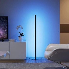 Čierna LED stojacia lampa (výška 110 cm) Tendo – Reality