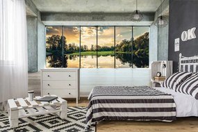 Fototapeta - Výhľad na jazero (152,5x104 cm)