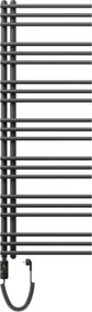 Mexen Neptun, elektrické vykurovacie teleso 1400 x 500 mm, 600 W, antracitová, W101-1400-500-2600-66