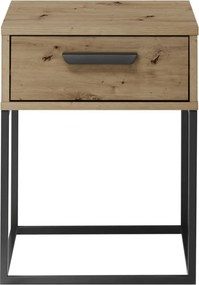 Nočný stolík s 1 zásuvkou Suna, dub artisan
