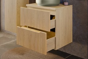 Závěsná skříňka pod umyvadlo Nordic 60 cm dub cremona