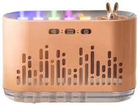 Aromaterapeutický difuzér na esenciálne oleje s RGB osvetlením - LA-0649-2 - 700 ml - oranžová