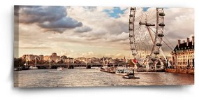 Sablio Obraz London eye - 110x50 cm