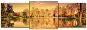 Obraz na plátne - Jesenný park - panoráma 5175FD (120x40 cm)