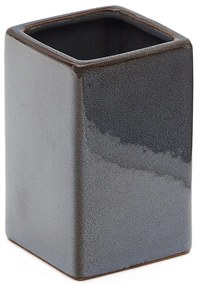 Tmavomodrý keramický kelímok na zubné kefky Silvet – Kave Home