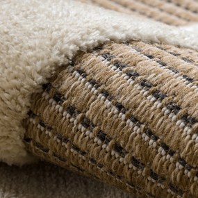 Dywany Łuszczów, Kusový koberec Spark 0696A beige/cream, 140x190, béžová, chodba / predsieň