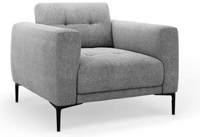 Sivé kreslo Bemy – Micadoni