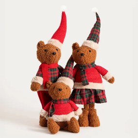 Vianočná dekorácia TARTAN medvedík 752261