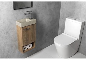 Svetlosivé betónové umývadlo 31x17 cm Piccolino – Sapho
