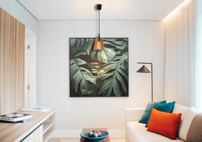 LED DREVENÁ STROPNÁ ZÁVESNÁ LAMPA S DLHÝM NASTAVITEĽNÝM KÁBLOM + KLIP