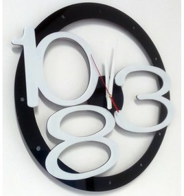 X-momo Moderné nástenné hodiny  X0013 LUXUS i biele