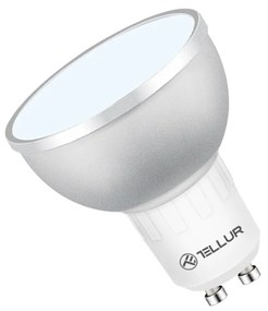 Tellur WiFi Smart LED RGB žiarovka GU10, 5 W, čirá, teplá biela