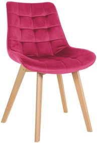 Stolička Brook - zamat - Červená