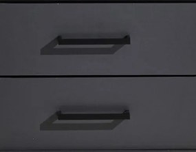 Šatníková skriňa Laurie, 159 cm, grafit/dub