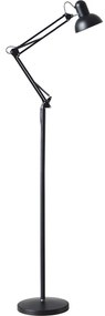 Flexibilná stojacia lampa AURIQ 1xE27/60W/230V 184 cm čierna