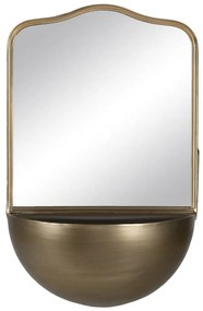 Nástenné zrkadlo s poličkou 37x40 cm – Ixia