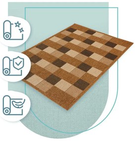 Koberec Adana Chess Beige