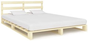 vidaXL Paletový posteľný rám, borovicový masív 200x200 cm