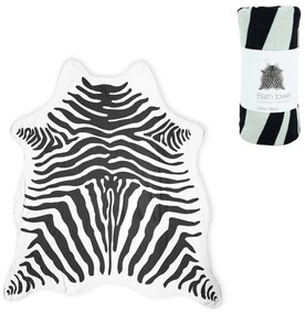 Osuška ZEBRA, čiernobiela 146 x 150 cm, 100% polyester