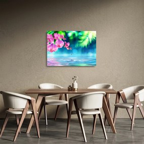 Sklenený obraz - Orchidea (70x50 cm)