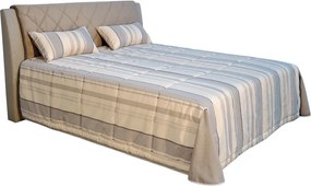 Posteľ Virginia 180x200 cm, béžová látka