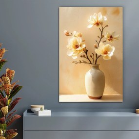 DUBLEZ | Nástenný obraz - Žlté magnólie vo váze