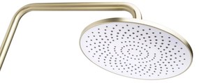 Rea Drop, sprchový set s ručnou a hlavovou sprchou, zlatá matná, REA-P7063