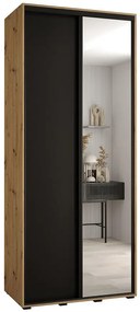 Skriňa 45 Canaris 3 110 artisan/čierna/čierna