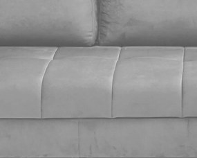 Rohová sedacia súprava Paris, svetlo šedá látka, pravý roh