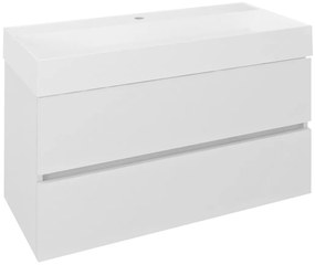 Sapho, ODETTA umývadlová skrinka 95x50x43,5cm, biela lesk, DT100-3030
