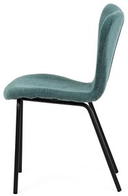 Autronic BONTEC Jedálenská stolička, modrá, látka, CT-S8010 BLUE2 Farba: Strieborná