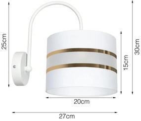 Nástenné svietidlo CORAL 1xE27/60W/230V biela