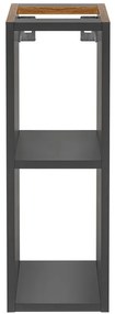 Závěsná skříňka pod umyvadlo Monako s deskou 140 cm šedá/dub hamilton