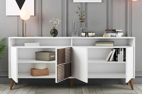 Dizajnová komoda Cadelaria 180 cm biela