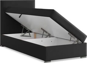 Čalúnená posteľ CALVI 90×200 cm čierna