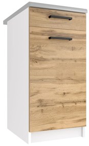 Kuchynská skrinka Belini spodná so zásuvkami 40 cm dub wotan s pracovnou doskou  TOR SDSZ1-40/1/WT/DW/0/B1