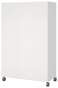 Bielo-béžová šatníková skriňa 100x160 cm Kit – Tvilum