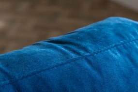 Trojmiestna pohovka COZY VELVET 220 cm tyrkysová modrá