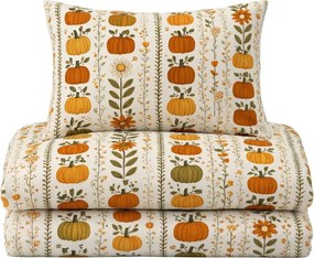 Flanelové obliečky PUMPKIN LINES farebné Rozmer obliečky: 2 ks 70 x 90 cm | 200 x 220 cm