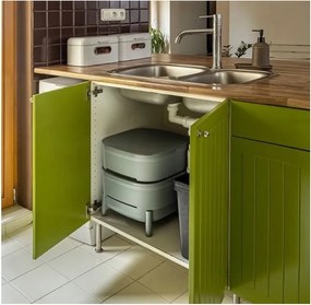 Sivý kompostér 30 l Urbalive – Plastia