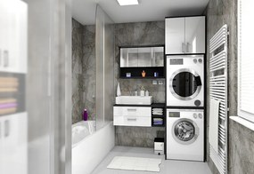 Nabytekmorava Kúpeľňová skrinka K24 farba korpusu: Dub sonoma tmavý, farba dvierok: Dub sonoma tmavý