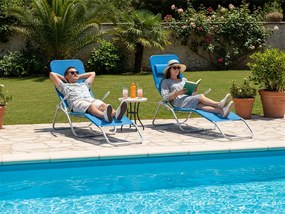 CH Záhradné lehátko Sun - modré