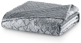 Obojstranný prehoz z mikrovlákna DecoKing Brigha bielo-sivý