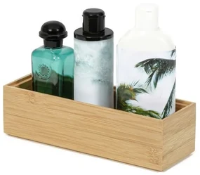 Organizér Compactor Bamboo Box 22,5 x 7,5 x 6,5 cm, prírodné drevo