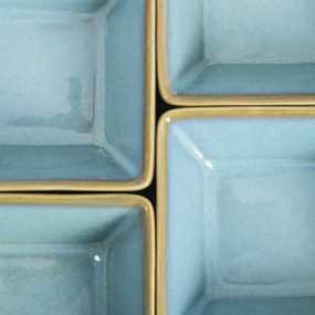 Sada dekoračných misiek OKINAWA tyrkysových 743061 (4 ks)