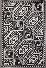 Koberec Harlow, 122x182 cm, biela/čierna