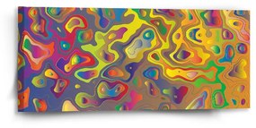Sablio Obraz Farebné škvrny - 110x50 cm