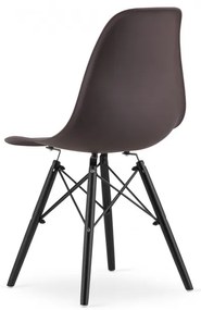 Set jedálenských stoličiek OSAKA kávové (čierne nohy) 4ks